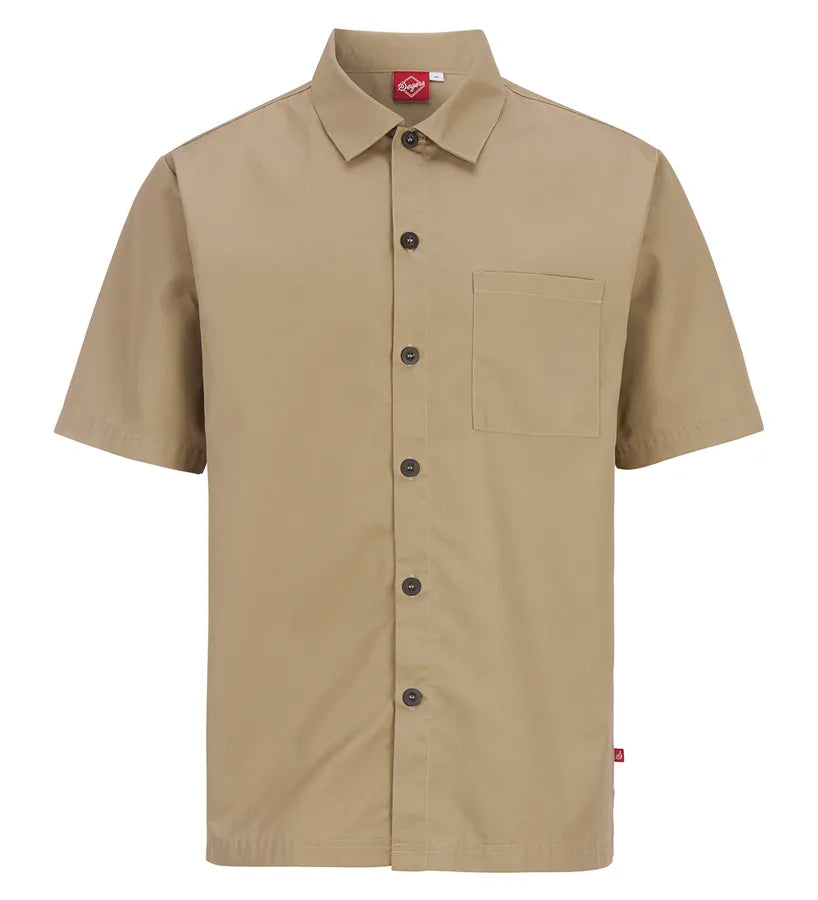 Skjorta med ledig passform Unisex Khaki