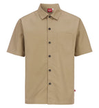 Skjorta med ledig passform Unisex Khaki