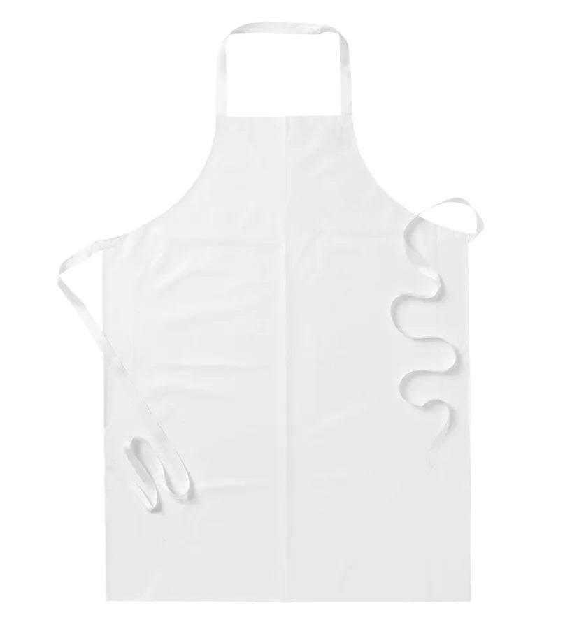 Plastförkläde Vit