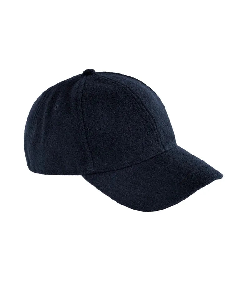 Wool Blend Cap Navy