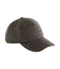 Wool Blend Check Cap Brownplaid