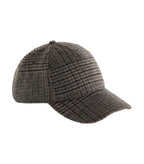 Wool Blend Check Cap Brownplaid