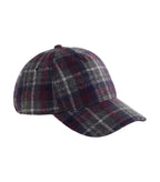 Wool Blend Check Cap Navyplaid