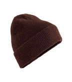 Wool Blend Beanie Brownmarl