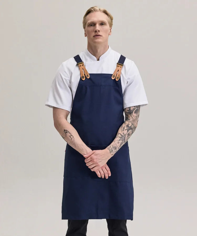 Bröstlappsförkläde Mörk marin