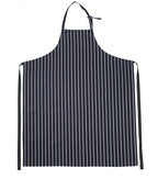 Bröstlappsförkläde Marin/vit