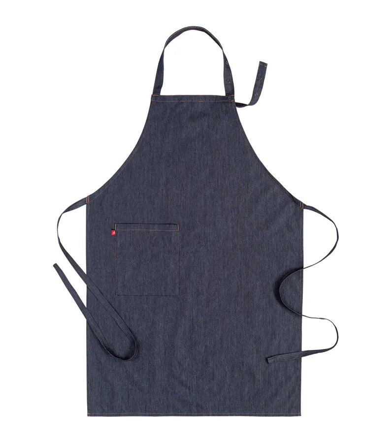 Bröstlappsförkläde Denim Mörkblå