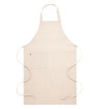 Linneförkläde Beige