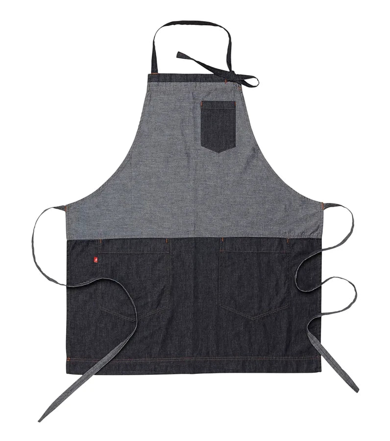 Bröstlappsförkläde Denim Mörkblå