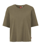 Heavy t-shirt Dam Olivgrön