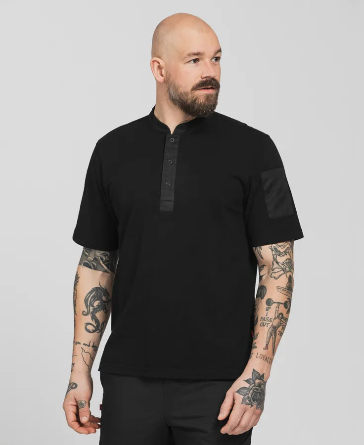 Kockpiké kortärmad Unisex Svart