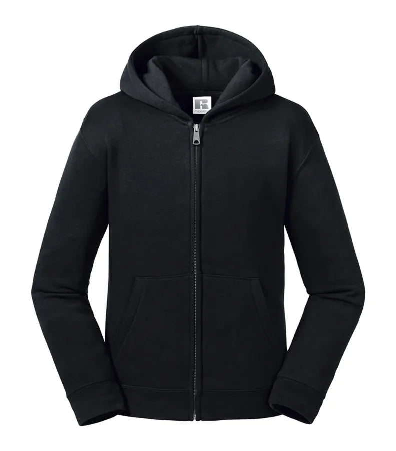 Kids Authentic Zipped Hood Sweat Black