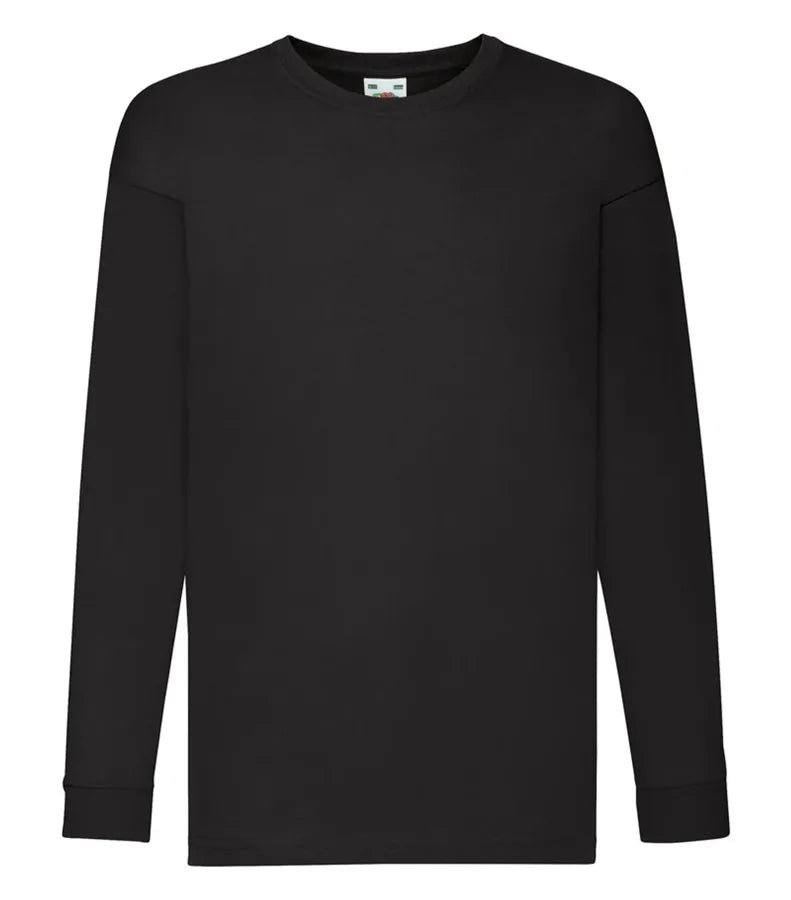 Kids Valueweight Long Sleeve T Black