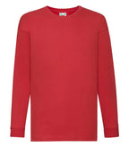 Kids Valueweight Long Sleeve T Red