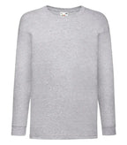 Kids Valueweight Long Sleeve T Heather Grey