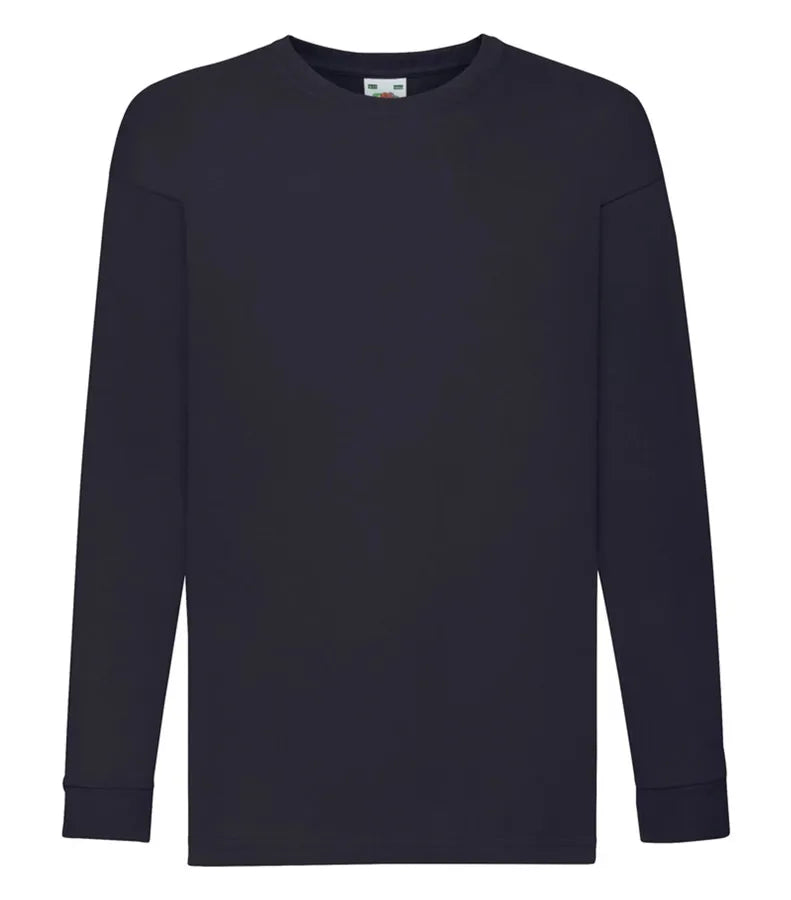 Kids Valueweight Long Sleeve T DeepNavy