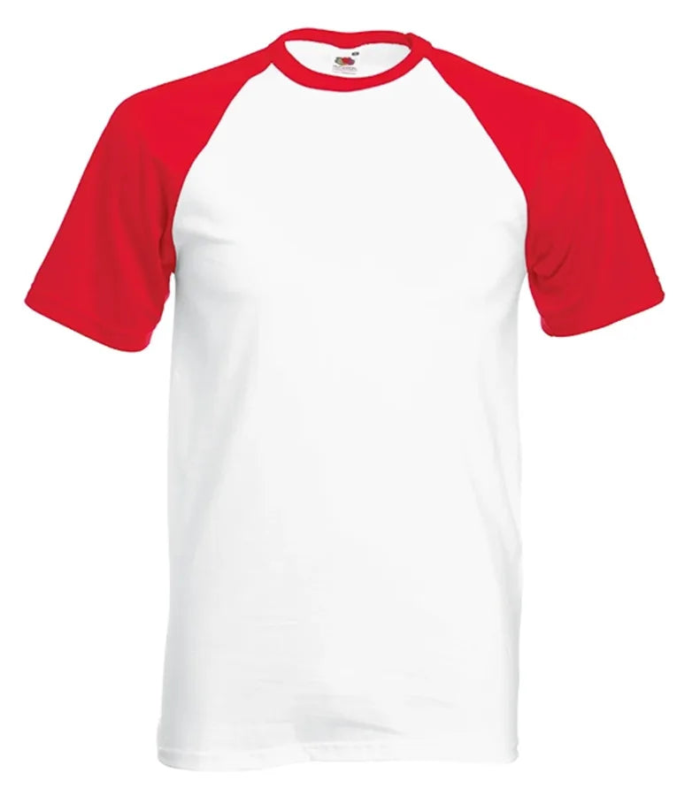 Baseball Tee White/Red