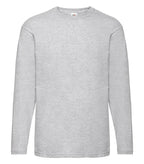 Valueweight Long Sleeved Tee Heather Grey