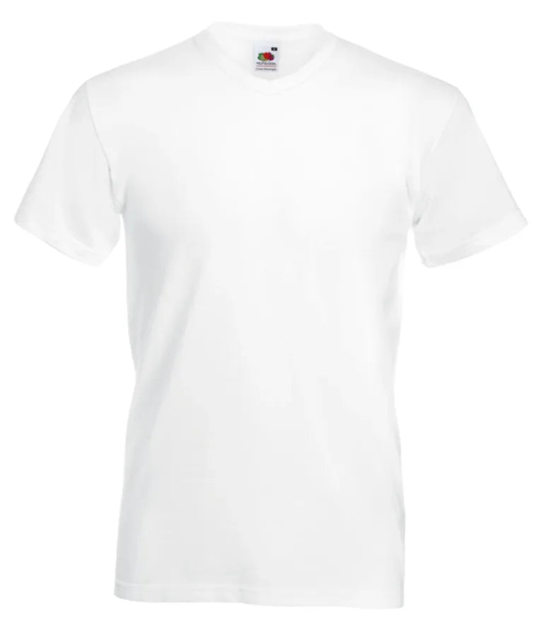 Valueweight V Neck Tee White