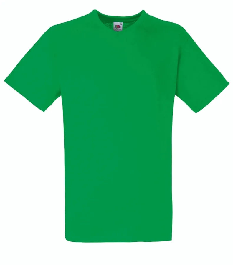 Valueweight V Neck Tee KellyGreen