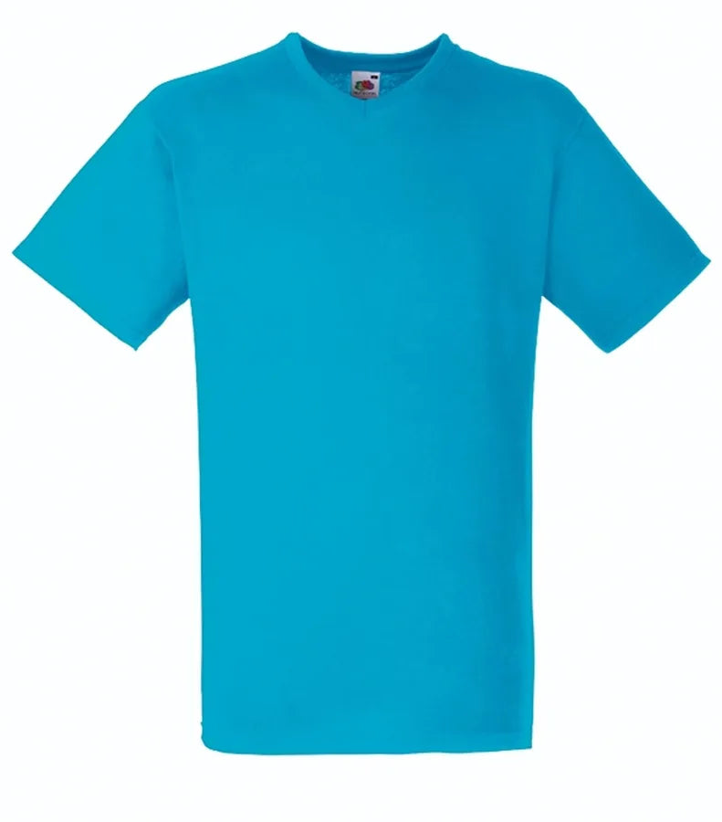 Valueweight V Neck Tee AzureBlue