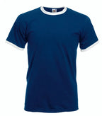 Ringer Tee Navy/White