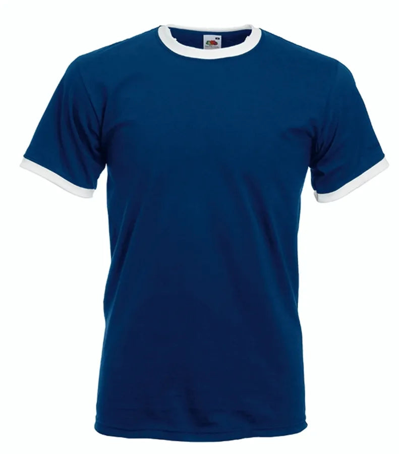 Ringer Tee Navy/White