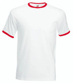 Ringer Tee White/Red