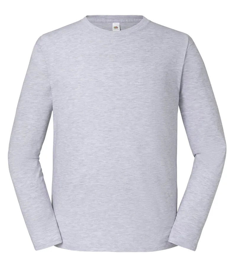 Iconic 195 Long Sleeve T Heather Grey