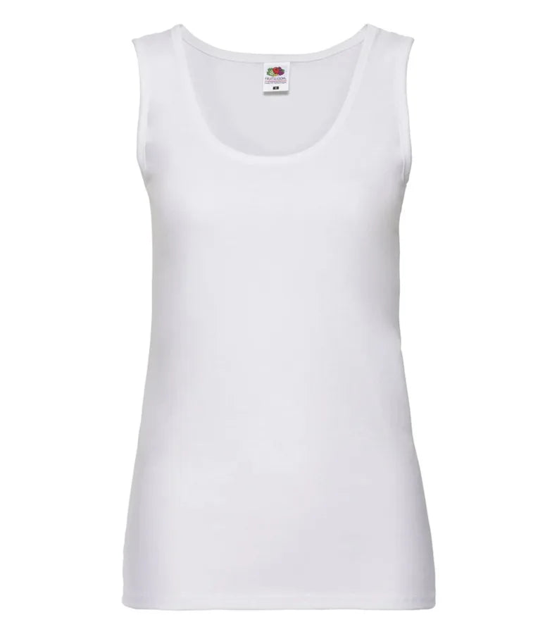 Ladies Valueweight Vest White