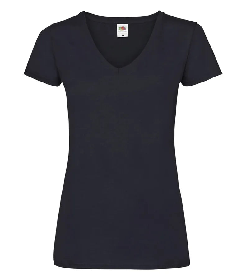 Ladies Valueweight V-Neck T DeepNavy