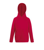 Kids Lightweight Hooded Sweat Red