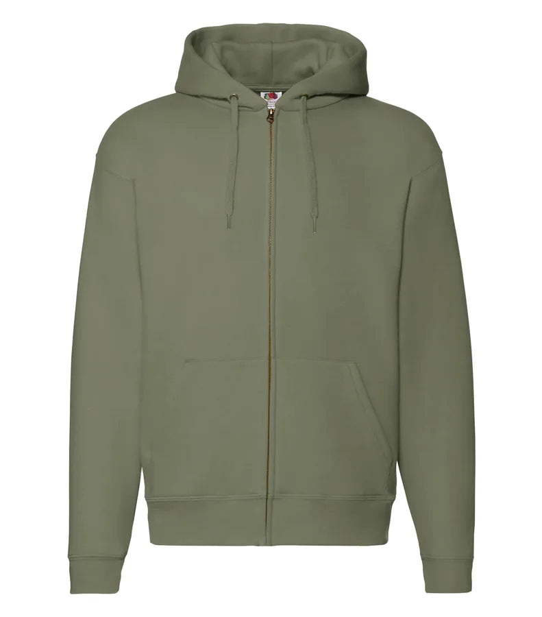 Zip Thru Hooded Sweat ClassicOlive
