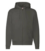 Zip Thru Hooded Sweat Charcoal