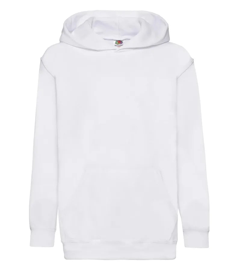 Kids Hooded Sweat White