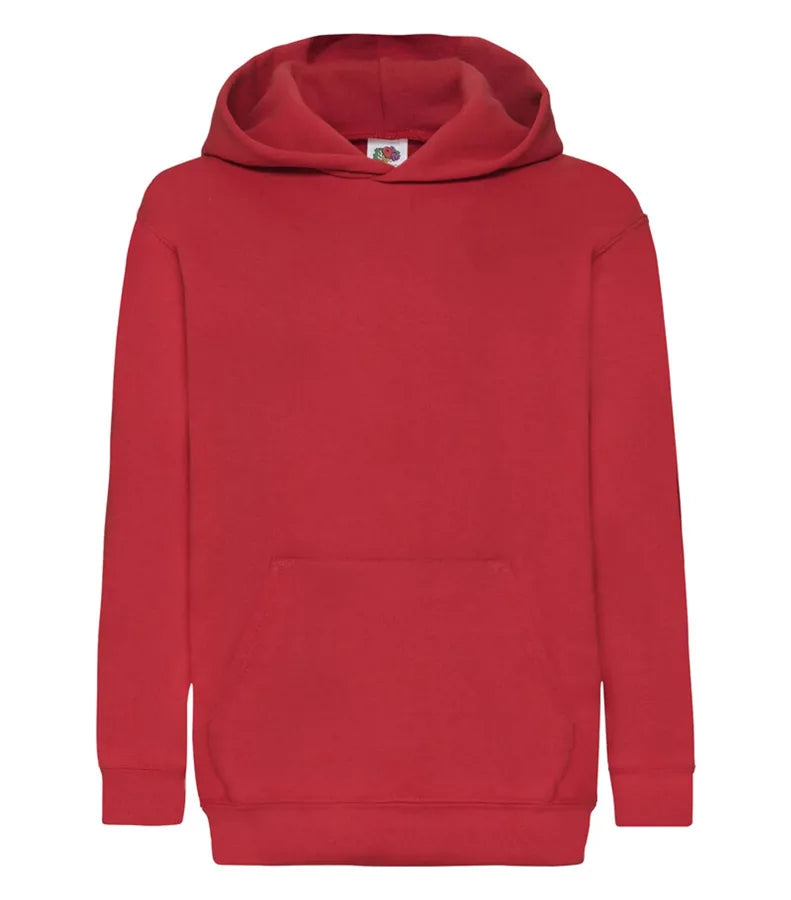Kids Hooded Sweat Red