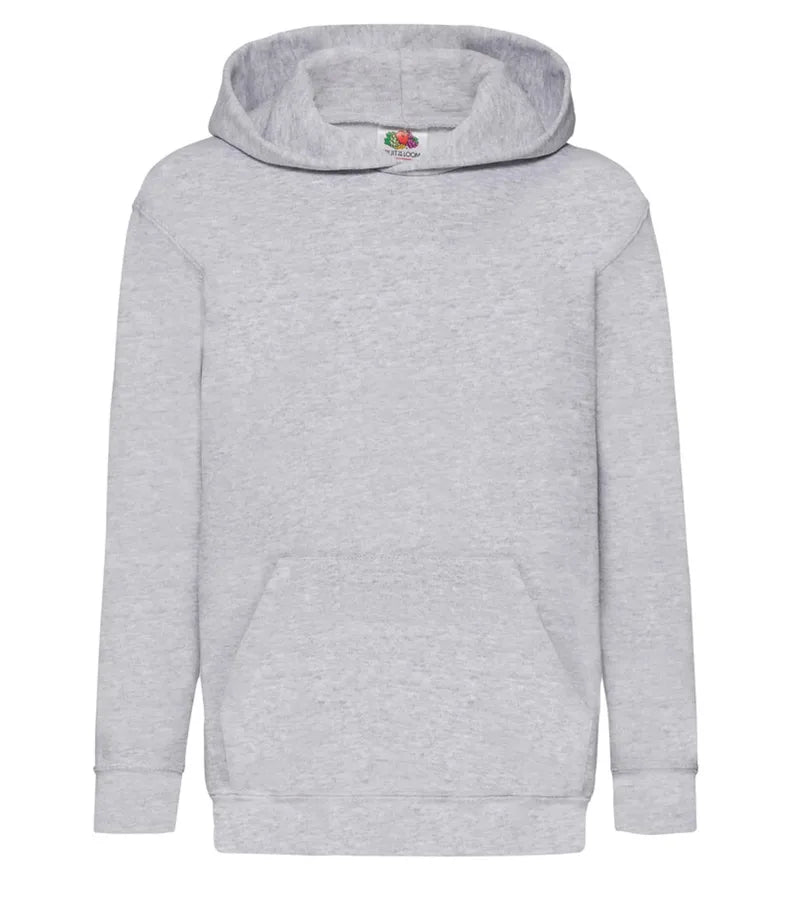 Kids Hooded Sweat Heather Grey