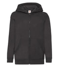 Kids Hooded Sweat Jacket Black
