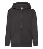 Kids Hooded Sweat Jacket Black