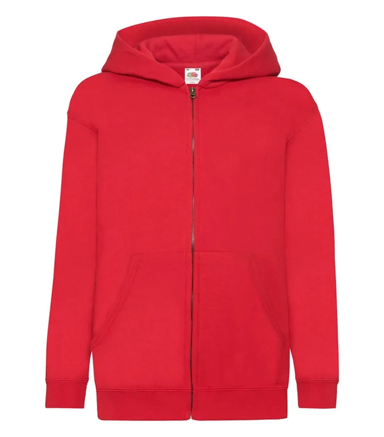 Kids Hooded Sweat Jacket Red