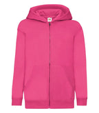 Kids Hooded Sweat Jacket Fuchsia