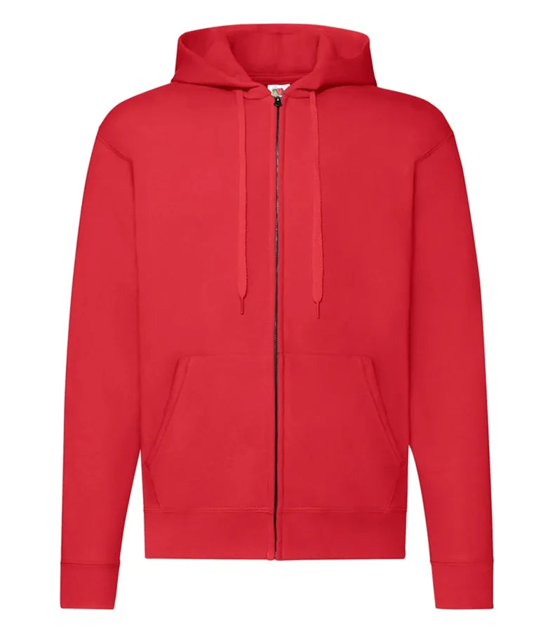 Classic Hooded Sweat Jacket Red