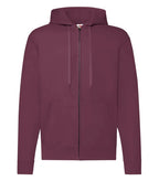 Classic Hooded Sweat Jacket Burgundy