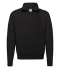 Zip Neck Sweat Black