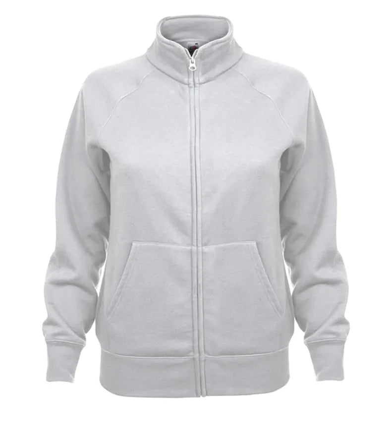 Ladies Premium Sweat Jacket White