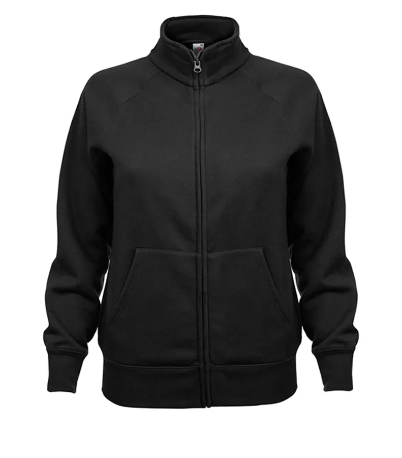 Ladies Premium Sweat Jacket Black