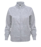 Ladies Premium Sweat Jacket Heather Grey