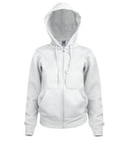Ladies Premium Hooded Sweat Jacket White