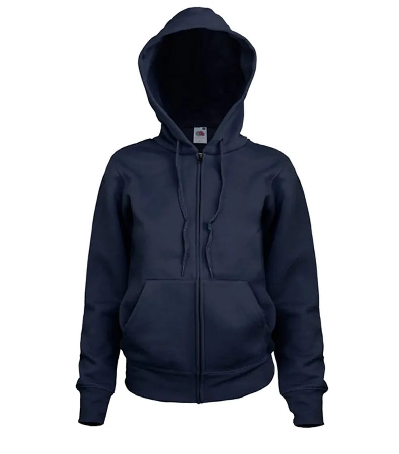 Ladies Premium Hooded Sweat Jacket DeepNavy