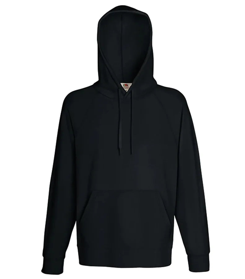 Lightweight Hooded Sweat Black
